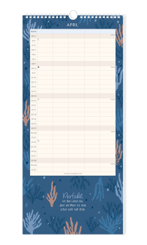 Familienplaner 2024 "Meer Zeit für uns"